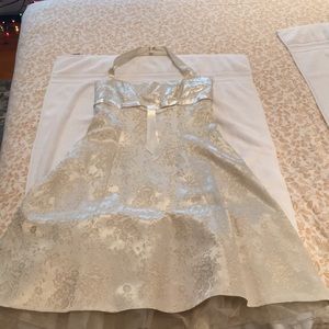 Cream and gold brocade Zum Zum party dress